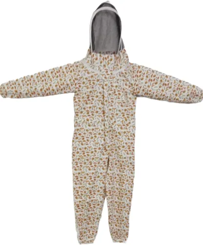 Miniatura 9 de Traje de abeja de cuerpo completo para niños. sarga de algodón suave para la piel de los niños toba a las picaduras de abeja con velo Chaqueta sin