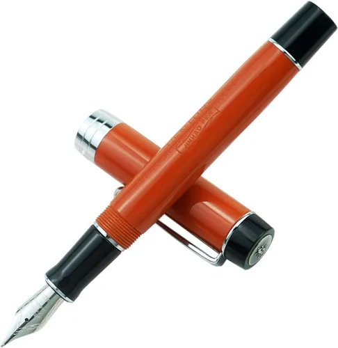 Miniatura 31 de Jinhao 100 - Pluma estilográfica de estilo clásico en celuloide, instrumento de escritura suave con punta #6, juego de pluma con convertidor