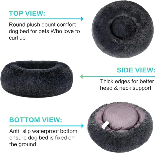 Miniatura 3 de SAVFOX Cama calmante para perros, cama antiansiedad, cama de perro de felpa, para perros pequeños, tamaño mediano, grande y XL, cama suave y cómoda