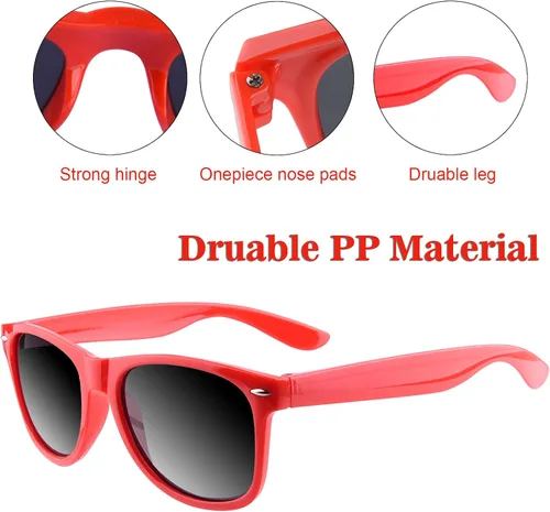 Miniatura 25 de TUPARKA Paquete de 20 lentes de sol para niños a granel para fiestas de verano en la piscina, fiestas de cumpleaños, bolsas de golosinas, color verde