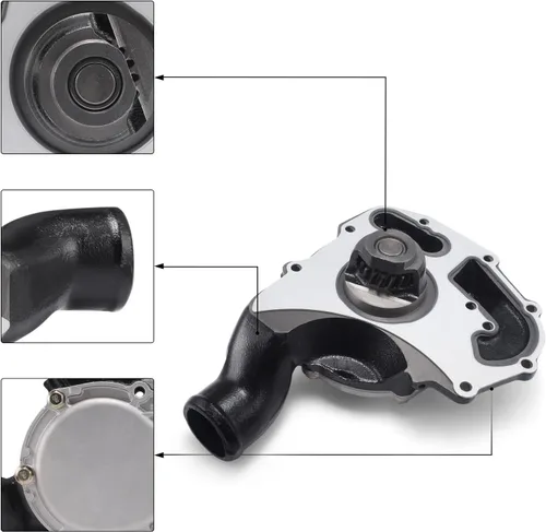 Miniatura 2 de AULINK Bomba de agua U5MW0206 6924950 6912024 7012333 para Perkins 1104D-44TA 1104C-44 1104C-E44, Massey Ferguson 275 451, Bobcat T2556 T2566 T3577