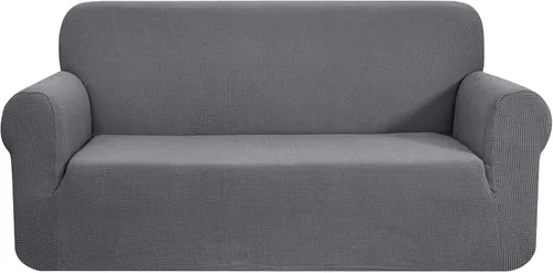 Miniatura 60 de CHUN YI - Funda elástica de 1 pieza para sillón grande, funda protectora suave de Jacquard con elastano, detalle de cuadros y parte inferior