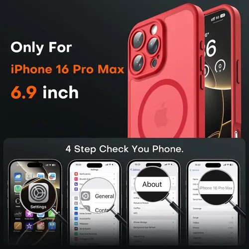 Miniatura 385 de TOCOL Funda para iPhone 11, compatible con Magsafe, protección completa de cámara, imanes integrados, protección contra caídas, funda translúcida