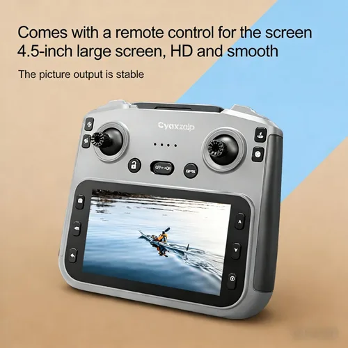 Miniatura 2 de Drones con cámara para adultos 4k, dron GPS con control remoto LCD de 4.5 pulgadas, evita obstáculos de 360° para exteriores, motor sin escobillas