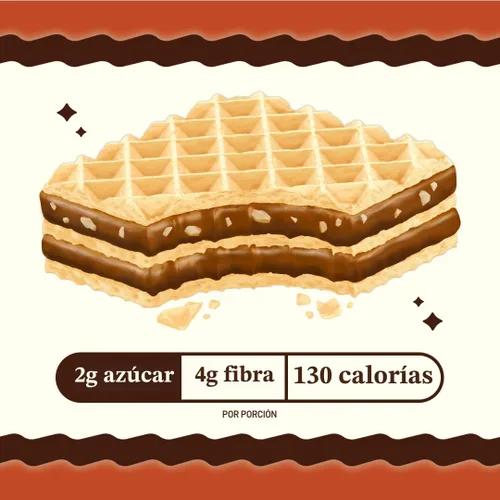Miniatura 6 de Rip Van - Galletas de oblea de avellana de chocolate – Bocadillos saludables – bocadillos keto – Bajo en carbohidratos, bajo en azúcar (0.07 oz)