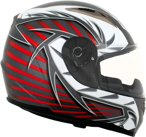 Miniatura 9 de Milwaukee Helmets H520 Casco de motocicleta de cara completa negro con intercomunicador, altavoz y micrófono integrados para hombres/mujeres