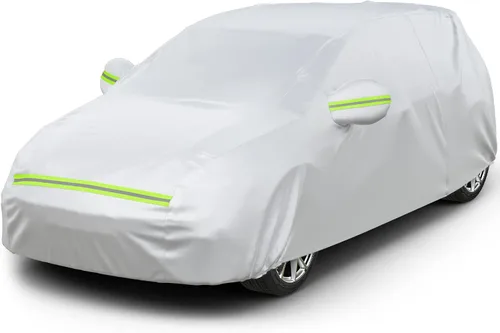 Miniatura 13 de Favoto Funda Impermeable para Automóvil para Todo Clima para Automóviles, 6 Capas de Servicio Pesado para Exteriores Protección contra Lluvia Polvo