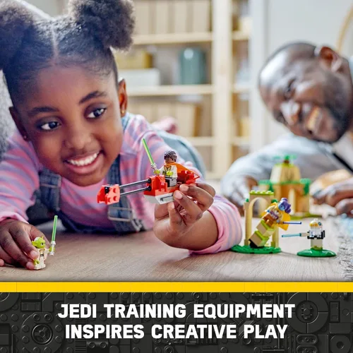 Miniatura 6 de LEGO Star Wars Aventuras del joven Jedi, templo Tenoo Jedi 75358 Juguete de construcción con figuras de Kai Brightstar y Yoda, juego de iniciación