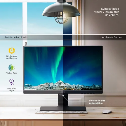Miniatura 8 de BenQ - Monitor de computadora GW2283 IPS 1080P FHD de 22 pulgadas con altavoces integrados, optimizado para uso doméstico y oficina con tecnología