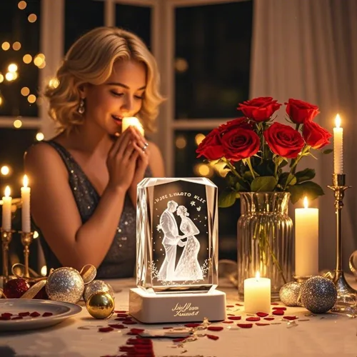 Miniatura 3 de LOJWRY Imagen 3D en cristal, foto de cristal 3D, regalos perfectos para mujeres, hombres, día del padre, día de la madre, Navidad, cumpleaños