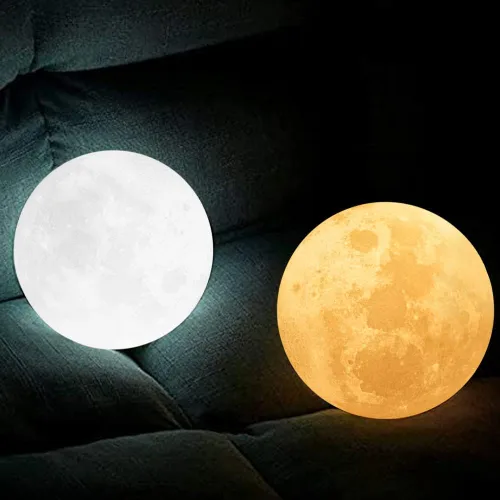 Miniatura 4 de K KENON Lámpara de luna 3D grabada para esposa, impresión 3D personalizada de 5.9 pulgadas, regalo de luz lunar para esposa, regalo de Navidad