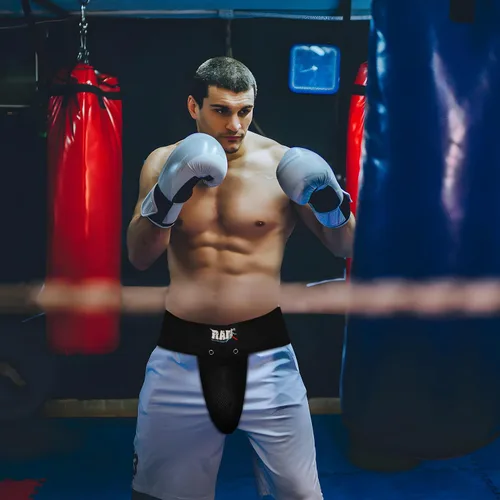 Miniatura 4 de RAD Protector de ingle para hombre – Copa protectora de MMA, boxeo, Muay Thai, artes marciales y kickboxing Soporte atlético ajustable con copa