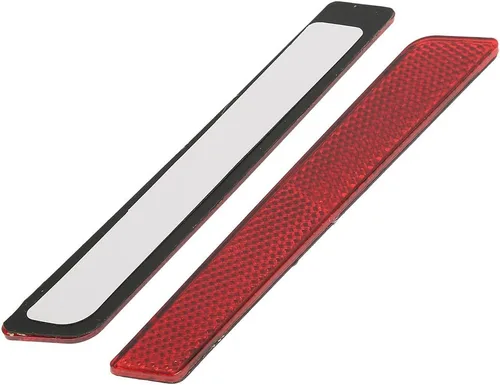 Miniatura 2 de TCT-MOTORPARTS Cubierta de pestillo de alforja reflectores rojos visibilidad para Harley Touring Road King FLT FLHT FLHTCU FLHRC Street Electra