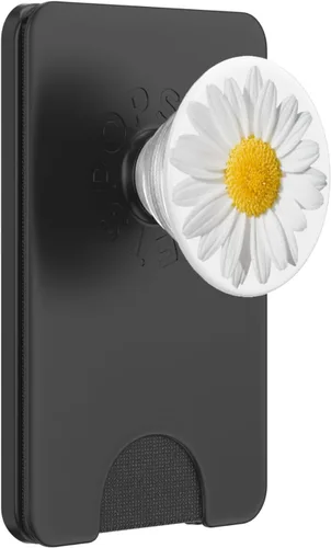 Miniatura 6 de Linda margarita blanca amarilla tan bonita sobre fondo blanco PopSockets PopGrip: agarre intercambiable para teléfonos y tabletas PopSockets MagSafe