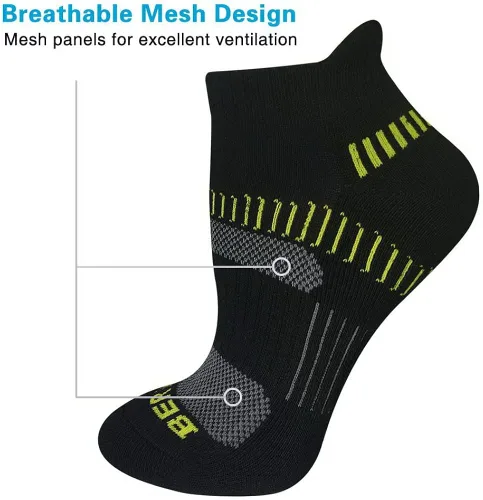 Miniatura 3 de BERING Women's Athletic Cushioned Ankle Running Socks (6 Pack)