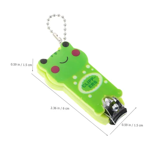 Miniatura 9 de BESPORTBLE Cortauñas portátil de dibujos animados lindo gato panda práctico cortador de uñas para niño niña pequeña herramienta de manicura