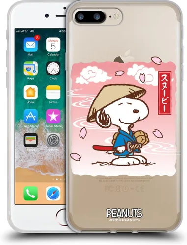 Miniatura 381 de Carcasa de gel para iPhone 7 Plus/iPhone 8 Plus, diseño de Snoopy Oriental de Peanuts, Badges