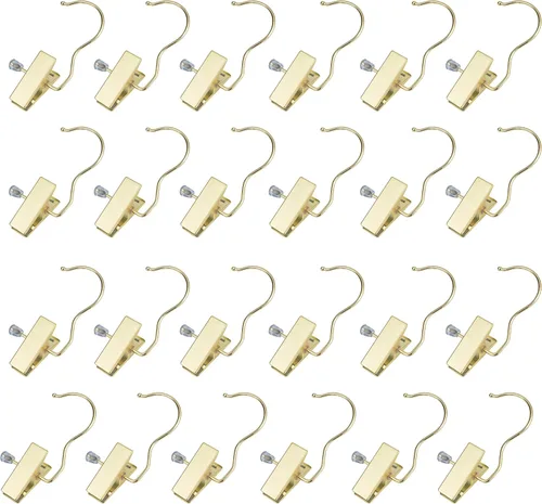 Miniatura 8 de Ganchos para botas de 4.5 pulgadas, ganchos de metal dorados para colgar guantes, zapatos, ganchos de lavandería, extensiones de cabello, clips
