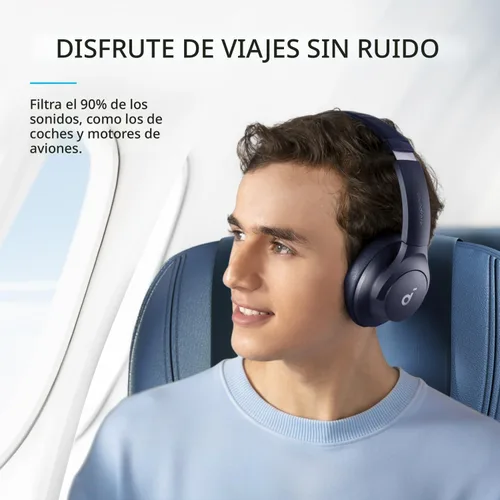 Miniatura 2 de Soundcore by Anker Q20i Auriculares híbridos con cancelación activa de ruido, Bluetooth inalámbrico supraaurales, 40H de reproducción larga con ANC