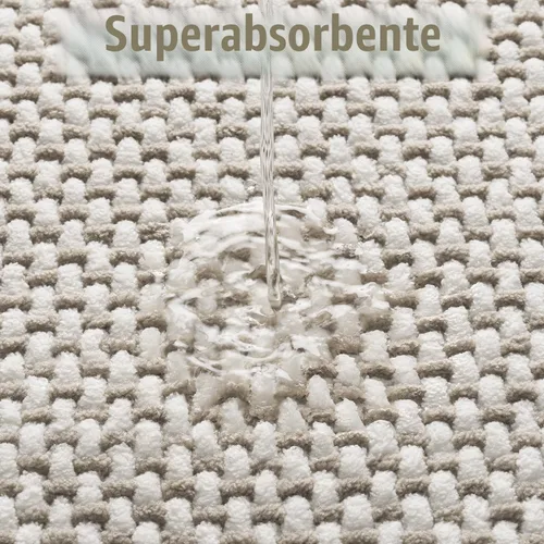 Miniatura 3 de PADOOR - Tapete de baño de felpilla súper absorbente, tapete de baño con parte trasera de goma antideslizante, fácil de limpiar, para frente