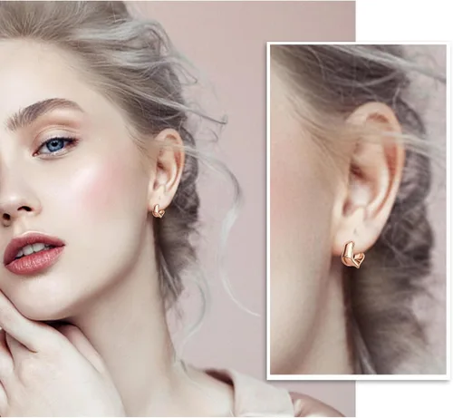 Miniatura 13 de Aretes de aro gruesos de oro para mujer, chapados en oro de 14 quilates y plata, aretes geométricos, aretes colgantes de nudo de moda