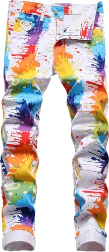 Miniatura 149 de Enrica Pantalones vaqueros estampados casuales para hombre