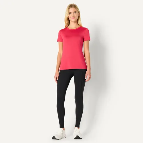 Miniatura 106 de Amazon Essentials Camiseta de manga corta con cuello redondo para mujer, de secado rápido, para entrenamiento, gimnasio, paquete múltiple