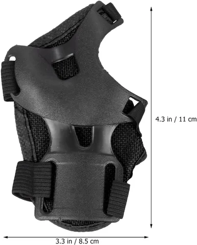 Miniatura 3 de Kisangel 6 uds. Muñequeras para niños, almohadilla de patinaje para adultos, equipo de protección para patinaje, protector para niños, protector