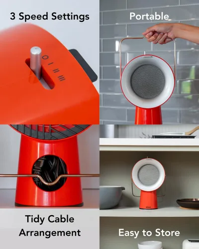 Miniatura 3 de AirHood Campana extractora con cable Extractor de cocina portátil con 2 filtros de aire de carbón activado y filtro de aceite de acero inoxidable