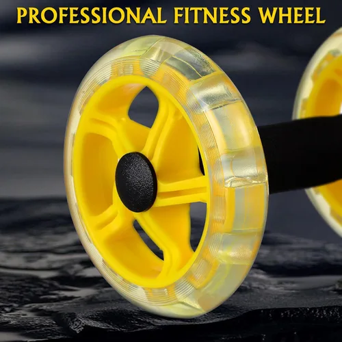 Miniatura 7 de Dual-wheel Ab Roller for Core Strengthening with Non-slip Handles Lightweight Fitness Roller for Men and Women Portable Exercise Equipment to Burn