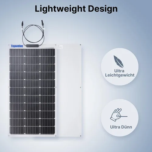 Miniatura 6 de 2PCS paneles solares flexibles de 100W 12V celda monocristalina 9BB 12 voltios semi-flexibles para marina RV remolque barco cabaña furgoneta