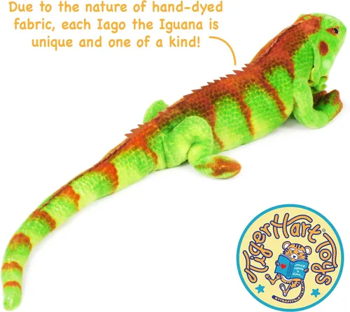 Miniatura 5 de TigerHart Iago The Iguana - Peluche de 29 pulgadas