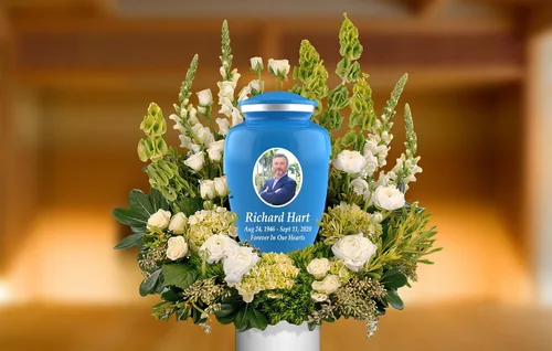 Miniatura 6 de Urnas de cremación con fotos personalizadas para cenizas adultas, hombres y mujeres, Urnas funerarias personalizadas de 200 libras para cenizas