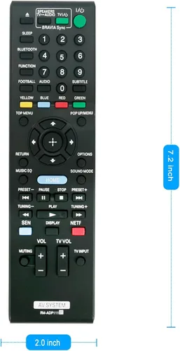 Miniatura 4 de RM-ADP111 Control remoto de repuesto aplicable para Sony BDV-E2100 BDV-E4100 BDV-E6100 BDV-E3100 Blu-ray DVD Sistema de cine en casa