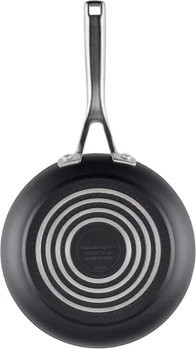 Miniatura 10 de KitchenAid - Juego de ollas y sartenes antiadherentes de inducción con anodizado duro, 10 piezas, color negro mate