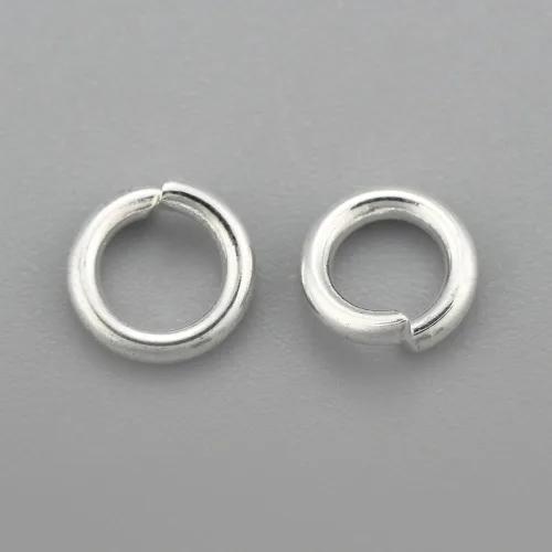Miniatura 88 de HDSupplies 100 piezas - 4mm de argollas de acero inoxidable 304 de tono negro - Calibre 22 (espesor de 0.6mm)