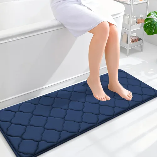 Miniatura 53 de OLANLY Alfombra de Baño de Espuma Viscoelástica de 24 x 16 pulgadas, Ultra Suave y Absorbente, Alfombras de Baño Antideslizantes, Cómodas, Lavables