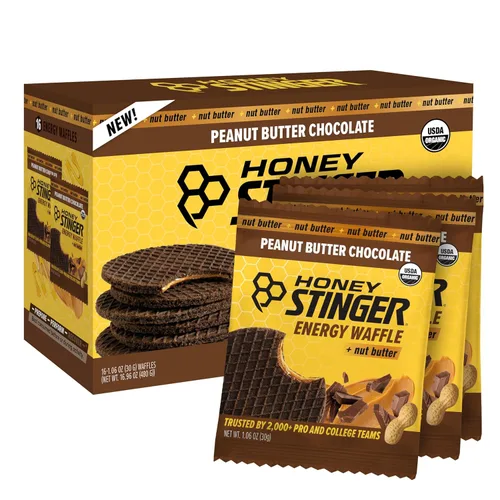 Miniatura 23 de Honey Stinger Gofre de Mantequilla de Maní Orgánica, Stroopwafel Energético para Ejercicio, Resistencia y Rendimiento, Nutrición Deportiva