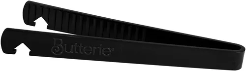 Butterie Pinzas para tostadoras con gancho para horno, pinzas pequeñas de plástico seguras para el calor de 7 pulgadas, sin BPA y aptas para Negro