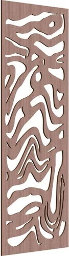 Miniatura 155 de 9 3/8"W x 24 3/8"H x 1/4"T Northfield Decorativos Paneles de Pared de Madera Calado, Abedul