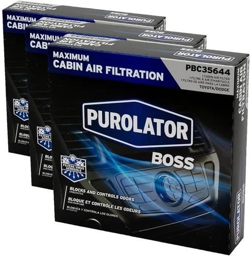 Miniatura 9 de Purolator PBC35644 PurolatorBOSS - Filtro de aire de cabina automotriz con carbón activado, compartimento de pasajeros de coche y camión, repuesto