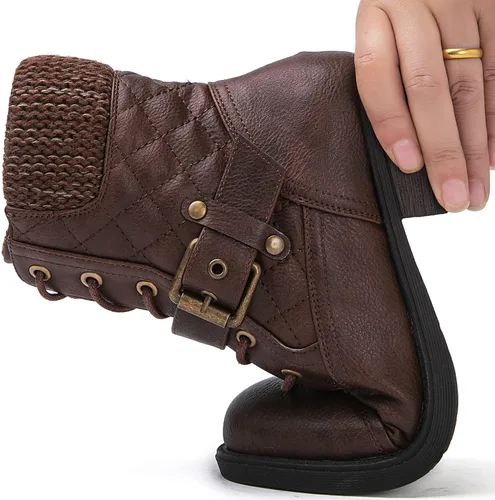 Miniatura 5 de GLOBALWIN Botines de Tobillo para Mujeres Botas de Combate de Moda