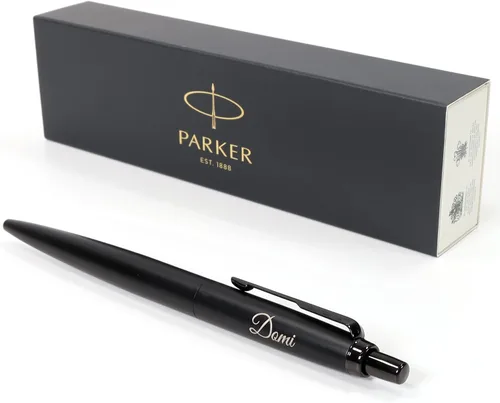 Miniatura 2 de Bolígrafo monocromático personalizado Parker Jotter XL + caja de regalo Diseña un regalo verdaderamente único Grabado con láser - Negro