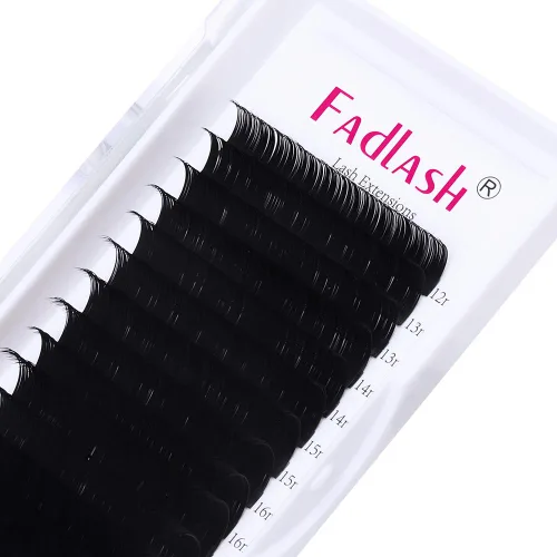Miniatura 131 de Extensiones de Pestañas Rizo D 0.59-0.79 pulgadas Bandeja Mixta Seda Extensiones de Pestañas Clásicas Suministros Extensiones de Pestañas