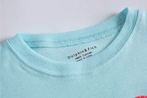 Miniatura 3 de Dolphin&Fish pijama suave para niños y niñas, 100% algodón, pijama de manga larga para niños