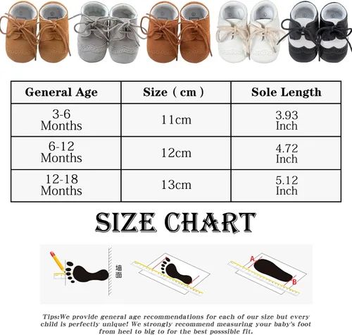 Miniatura 7 de ESTAMICO Zapatos para bebés niños Prewalker PU Sneakers