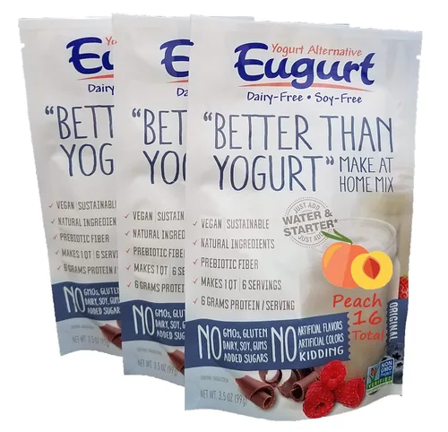 "Better Than Yogurt" Make At Home Mix (¡Sin lácteos y soja!) (Melocotón, 1 paquete)