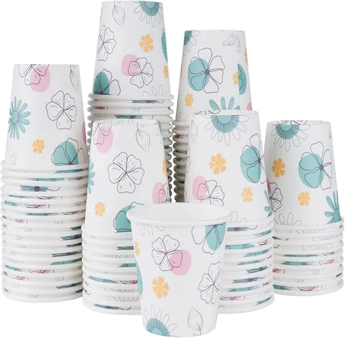 Miniatura 7 de Lamosi Paquete de 300 tazas de baño de 3 onzas, vasos de papel de 3 onzas, taza de enjuague bucal, mini taza de papel para fiestas, pícnics