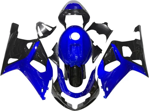 Miniatura 404 de Kit de carenado de inyección azul, negro y blanco para Suzuki GSXR600 GSX750 2006 2007 GSXR 600 GSX-R750 06 07 ABS Carenado de plástico completo