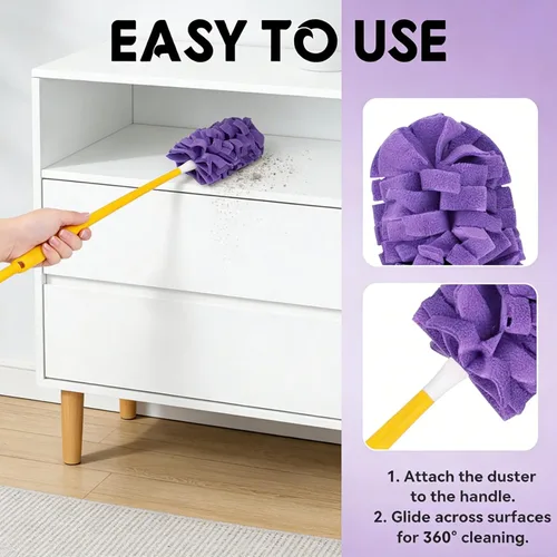 Miniatura 3 de Recambio de plumero reutilizable, repuesto de plumero reutilizable, plumeros de forro polar reutilizables, plumeros planos de plumas, almohadillas 1